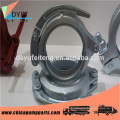 turkey schwing concrete pump pipe clamp DN125 ST52 Putzmeister concrete pump tube quick release clamp coupling